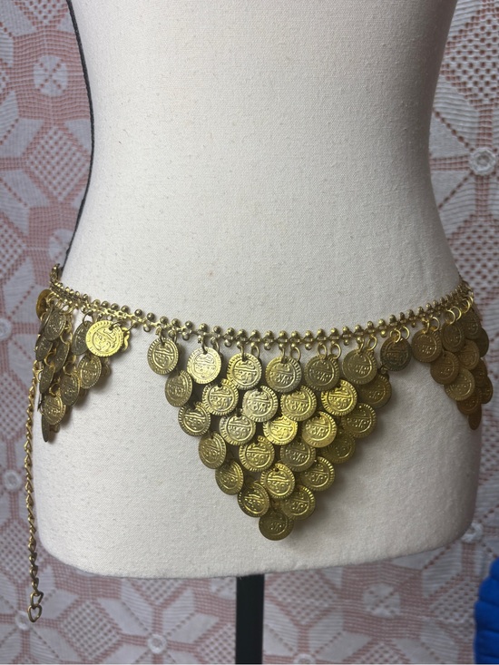 Accessories - Gold Coin Charm Belt